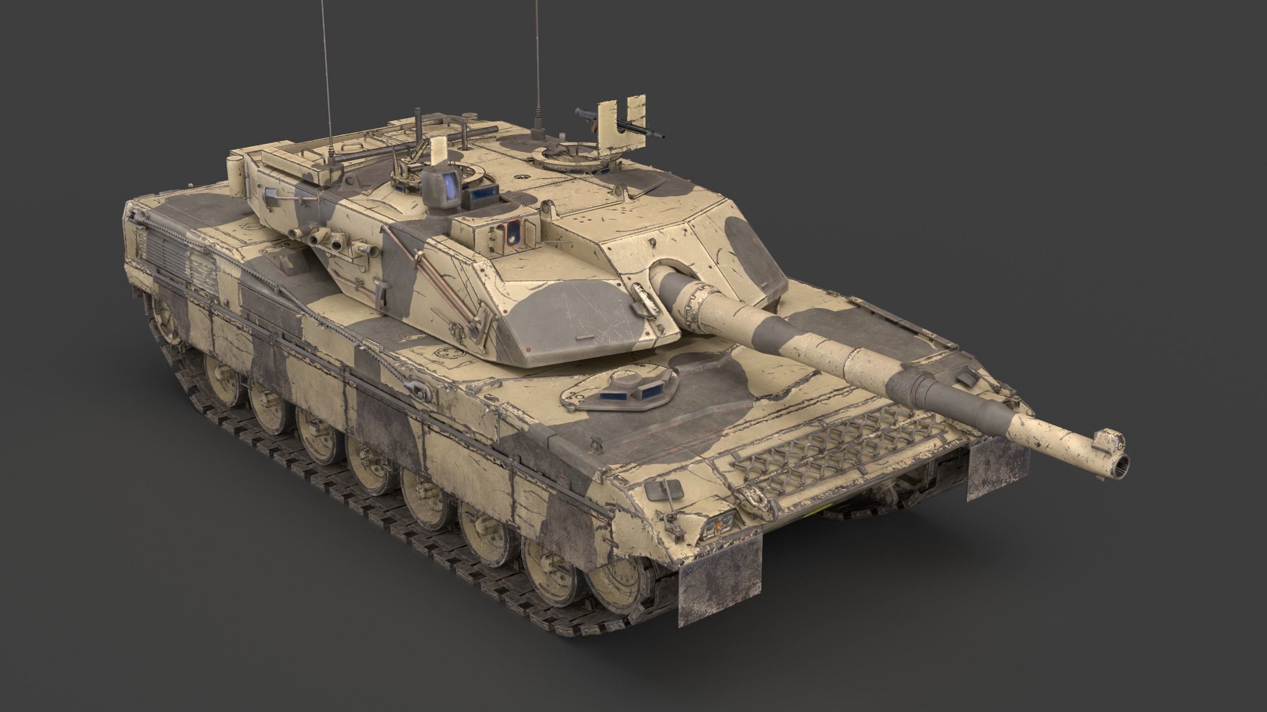 C1 Ariete  and Mofication PSO  Low-poly 3D model_23