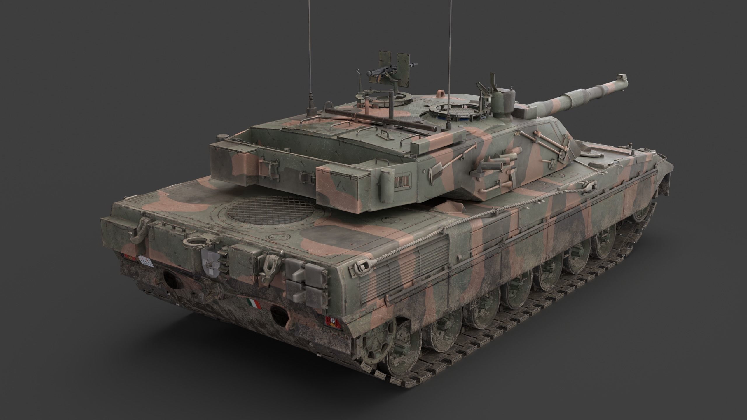 C1 Ariete  and Mofication PSO  Low-poly 3D model_17