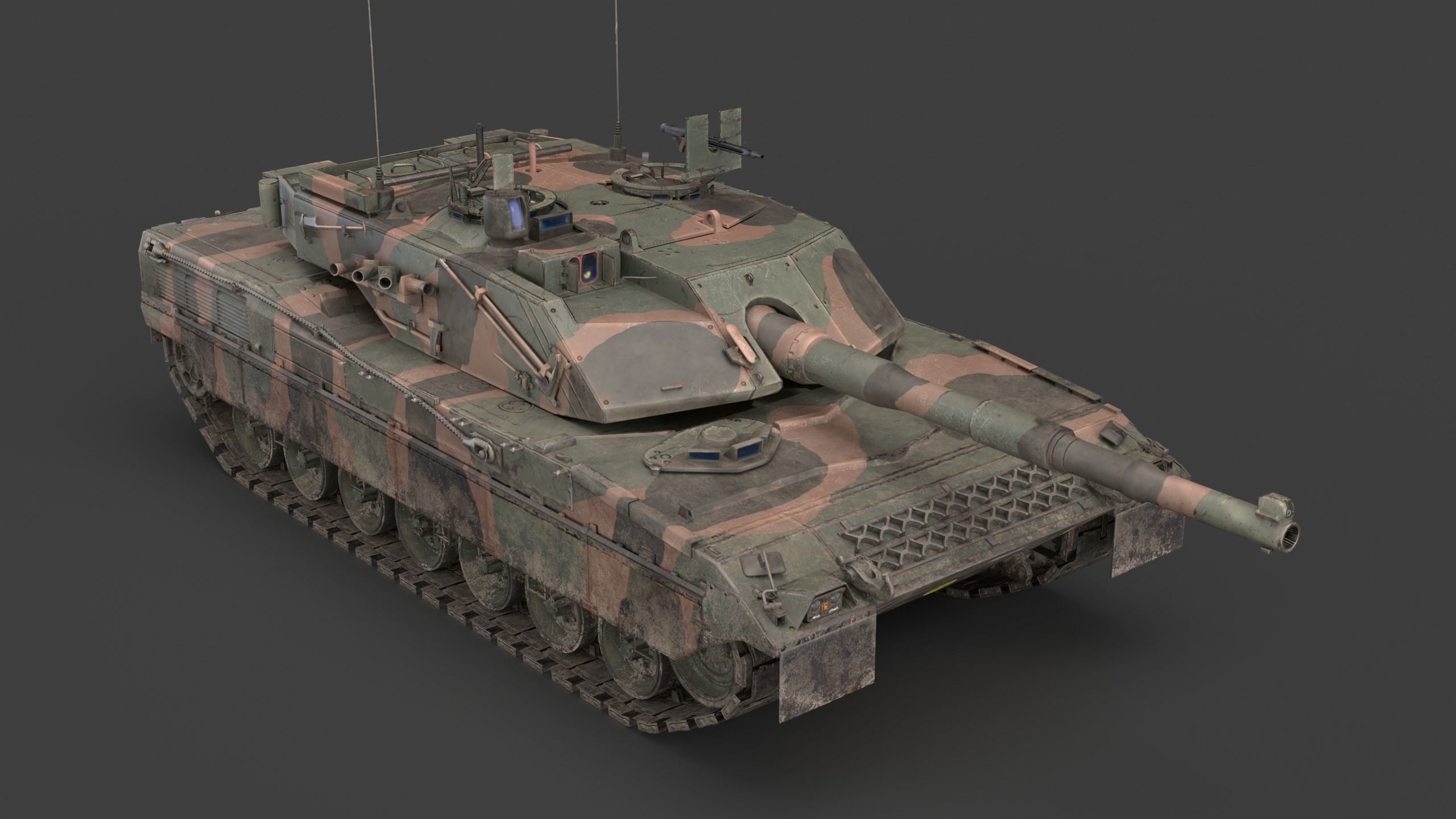 C1 Ariete  and Mofication PSO  Low-poly 3D model_18