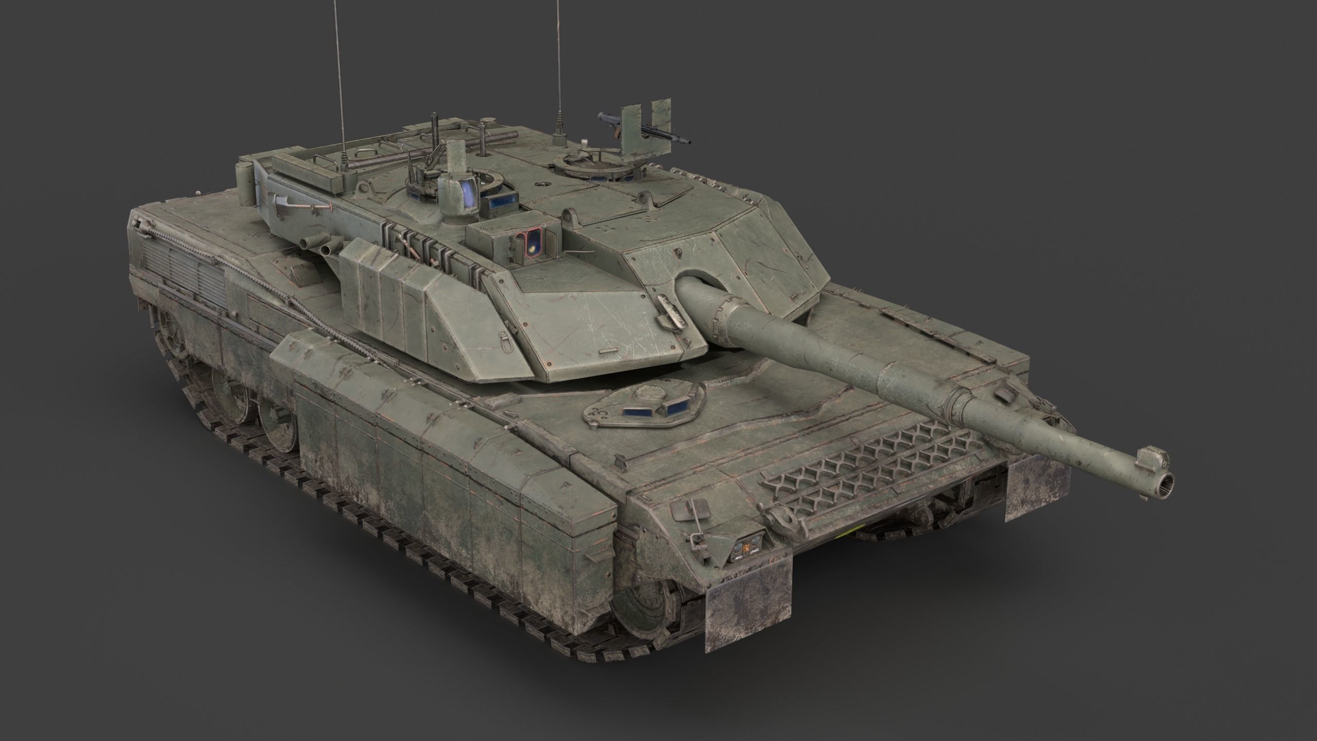 C1 Ariete  and Mofication PSO  Low-poly 3D model_2