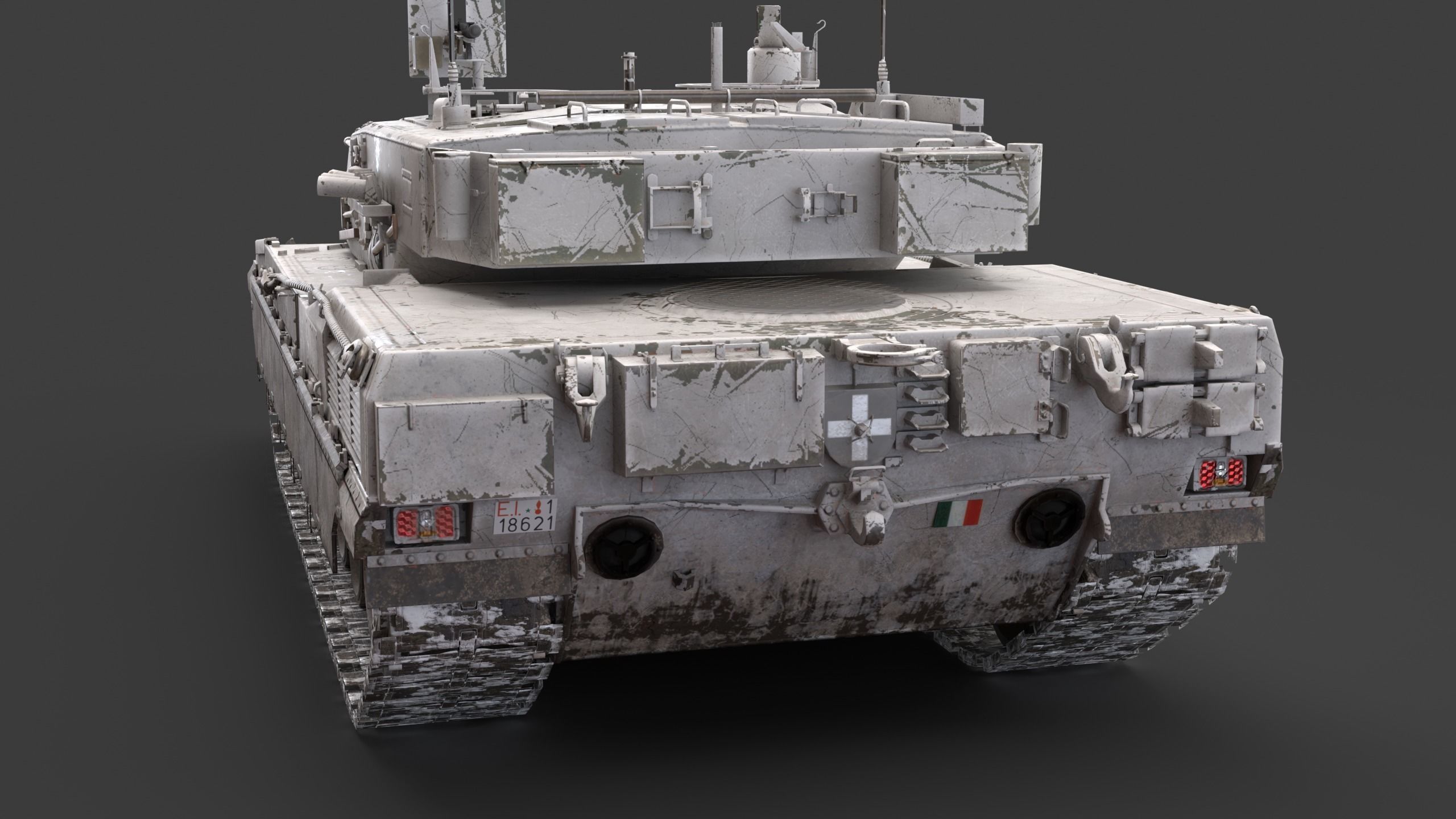 C1 Ariete  and Mofication PSO  Low-poly 3D model_31