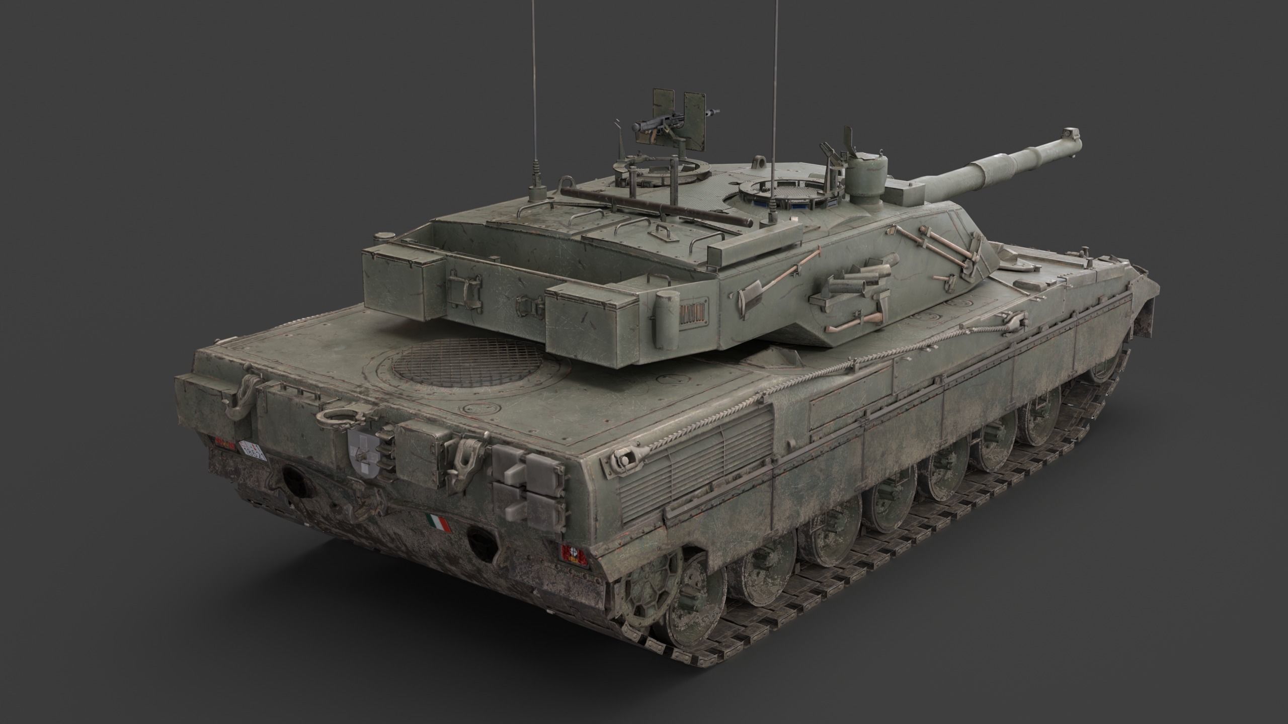 C1 Ariete  and Mofication PSO  Low-poly 3D model_5