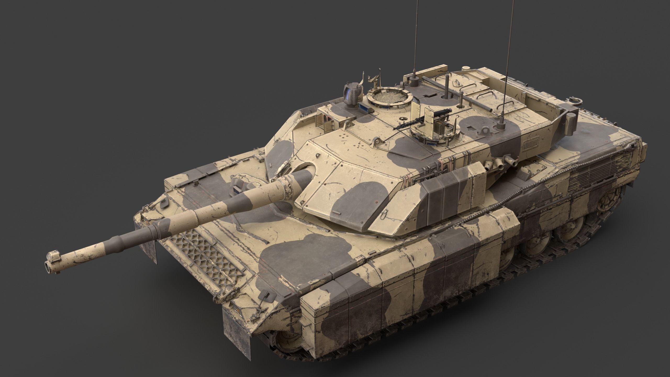 C1 Ariete  and Mofication PSO  Low-poly 3D model_19