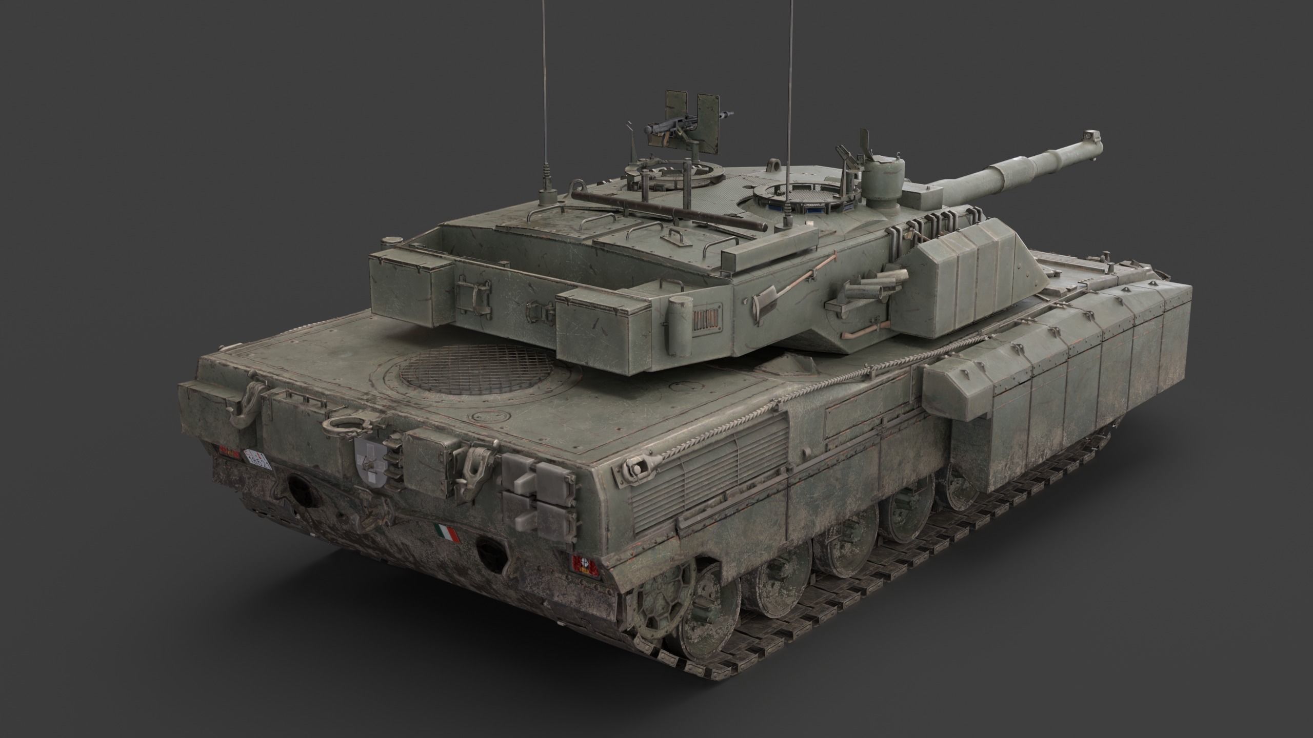 C1 Ariete  and Mofication PSO  Low-poly 3D model_4