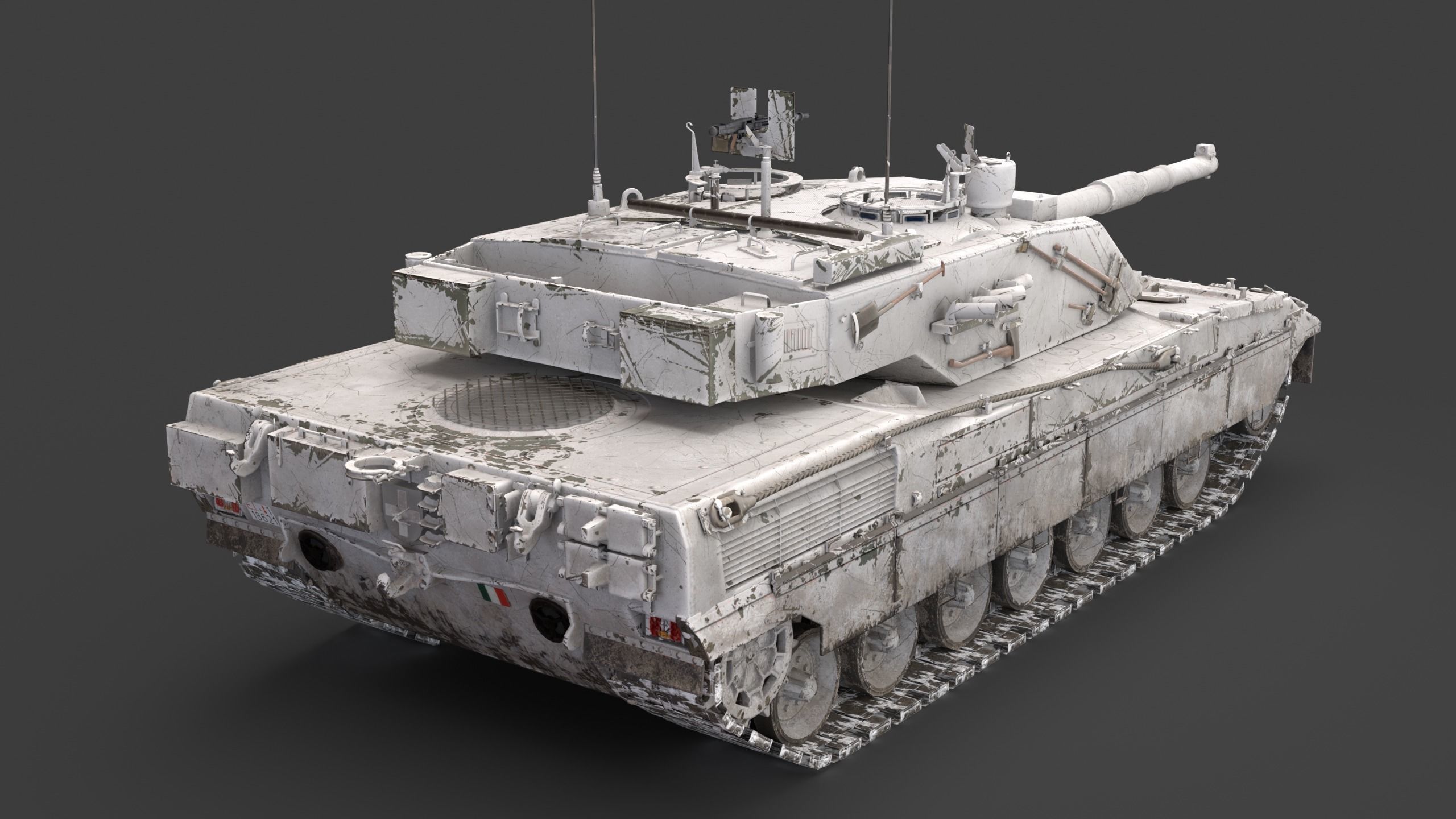 C1 Ariete  and Mofication PSO  Low-poly 3D model_30