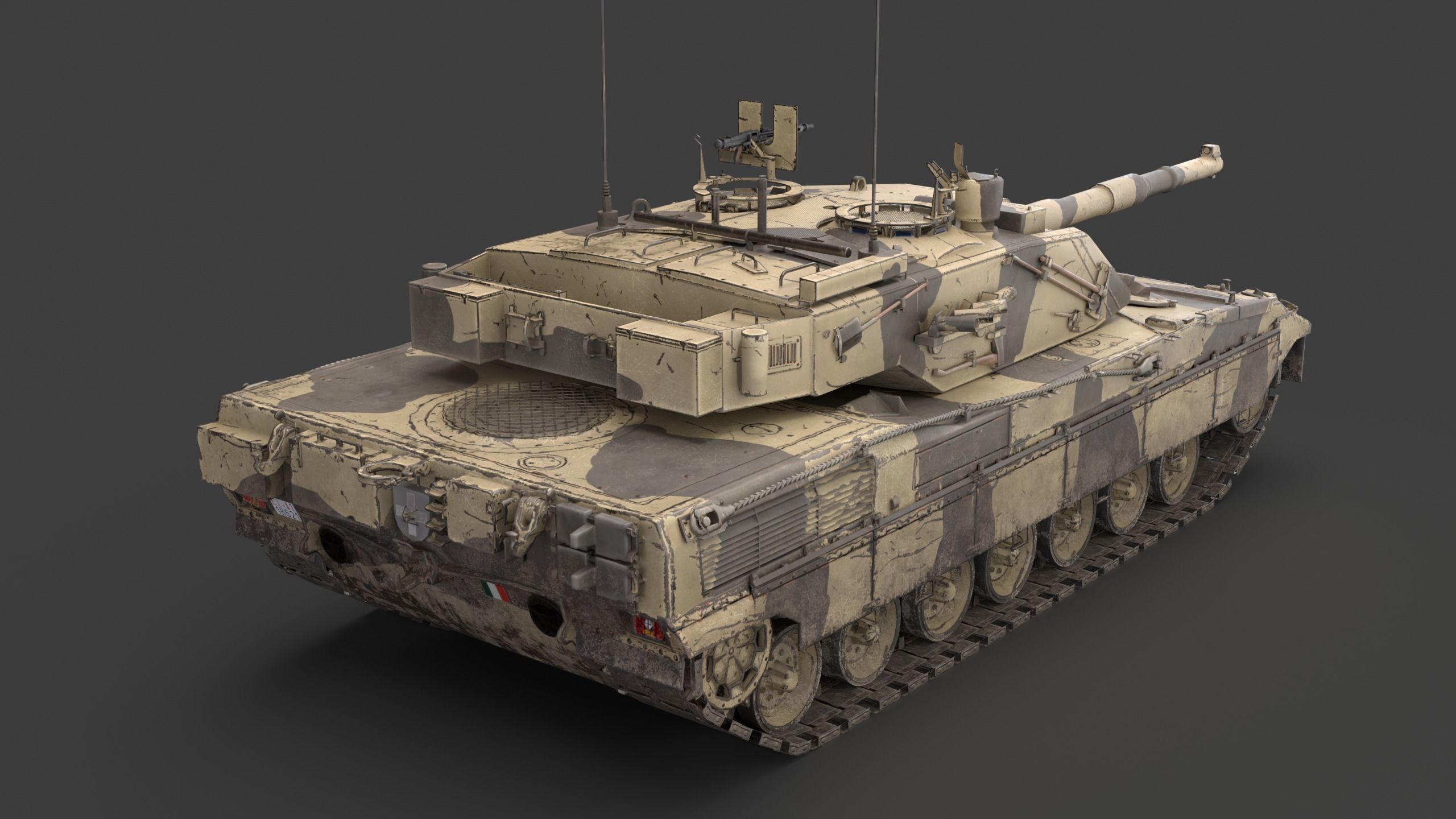 C1 Ariete  and Mofication PSO  Low-poly 3D model_22