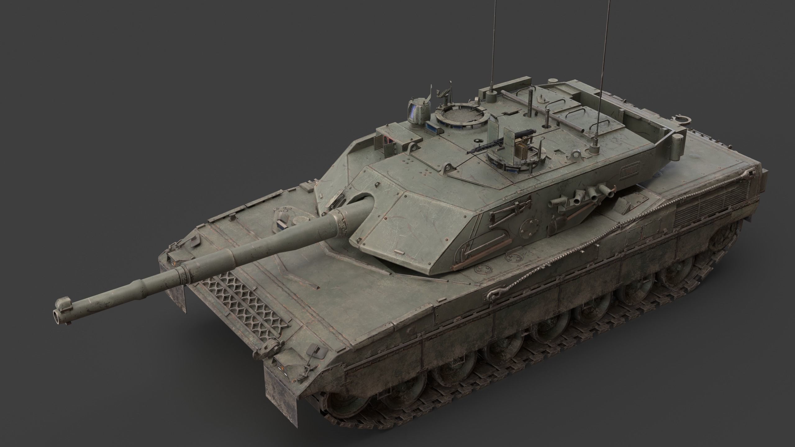 C1 Ariete  and Mofication PSO  Low-poly 3D model_9