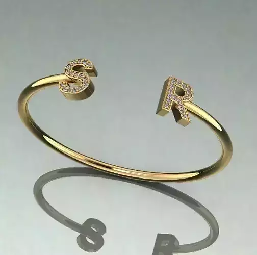 Bracelet with letters S R N011631