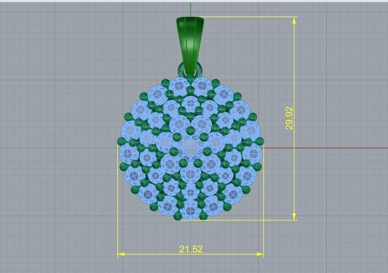 Pendant N011719 3D print model_6