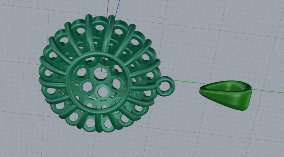 Pendant N011719 3D print model_5