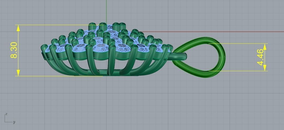 Pendant N011719 3D print model_7