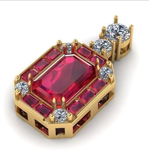 Pendant N011708 3D print model_1