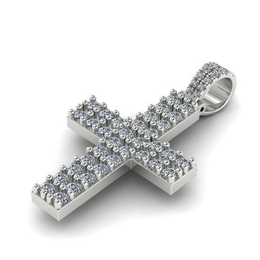 Pendant cross N011706 3D print model_1