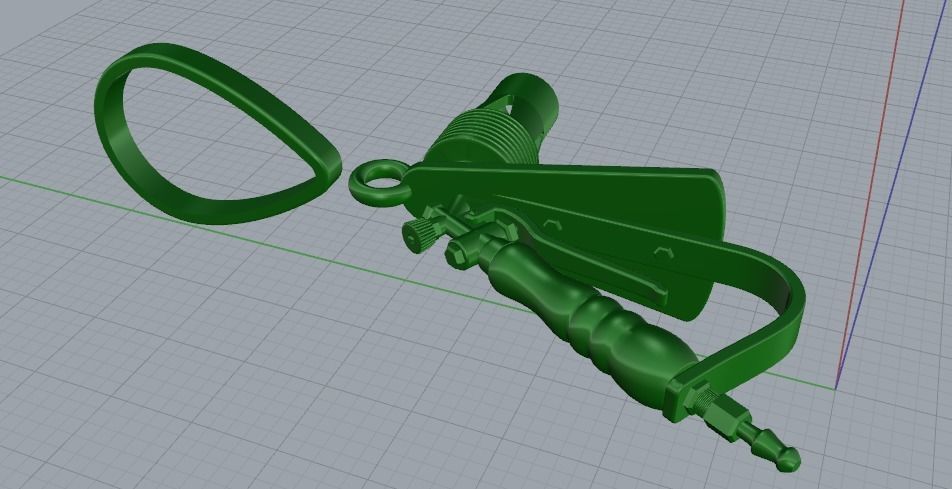 Pendant in the form of a burner N011704 3D print model_5