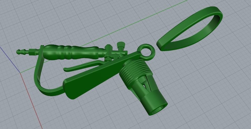 Pendant in the form of a burner N011704 3D print model_3