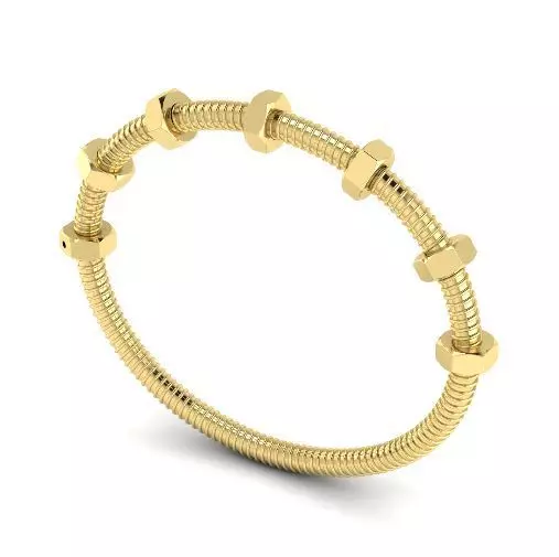 Bracelet bolt N011698 3D print model_0