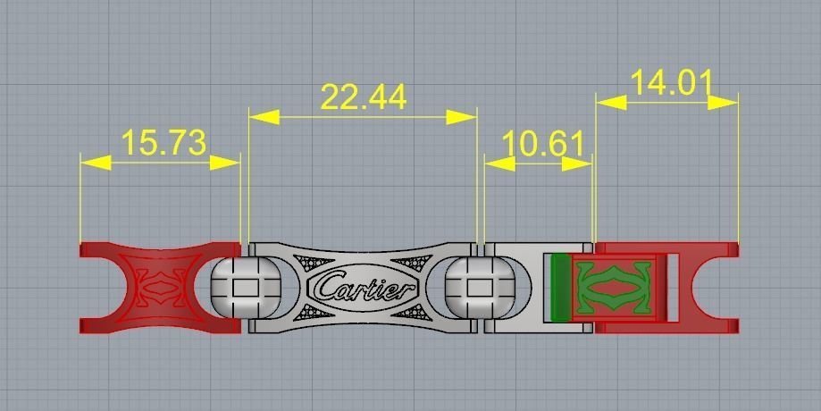 Bracelet N011697 3D print model_5