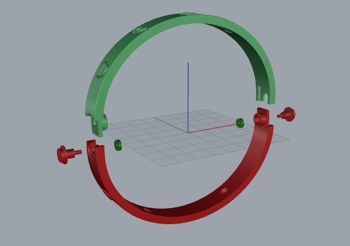 Bracelet 160mm N011692 3D print model_2