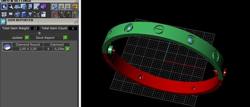Bracelet 160mm N011692 3D print model_10