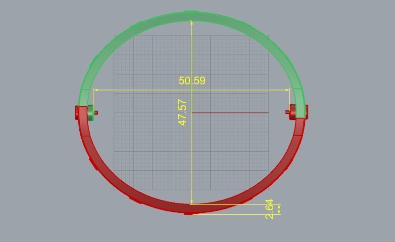 Bracelet 160mm N011692 3D print model_7