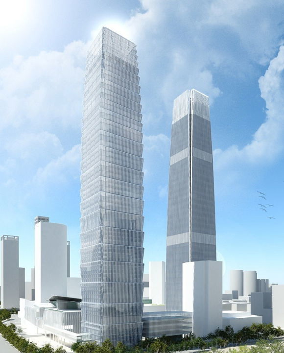 SU model of the Guomao Phase III office building building 3D model_4