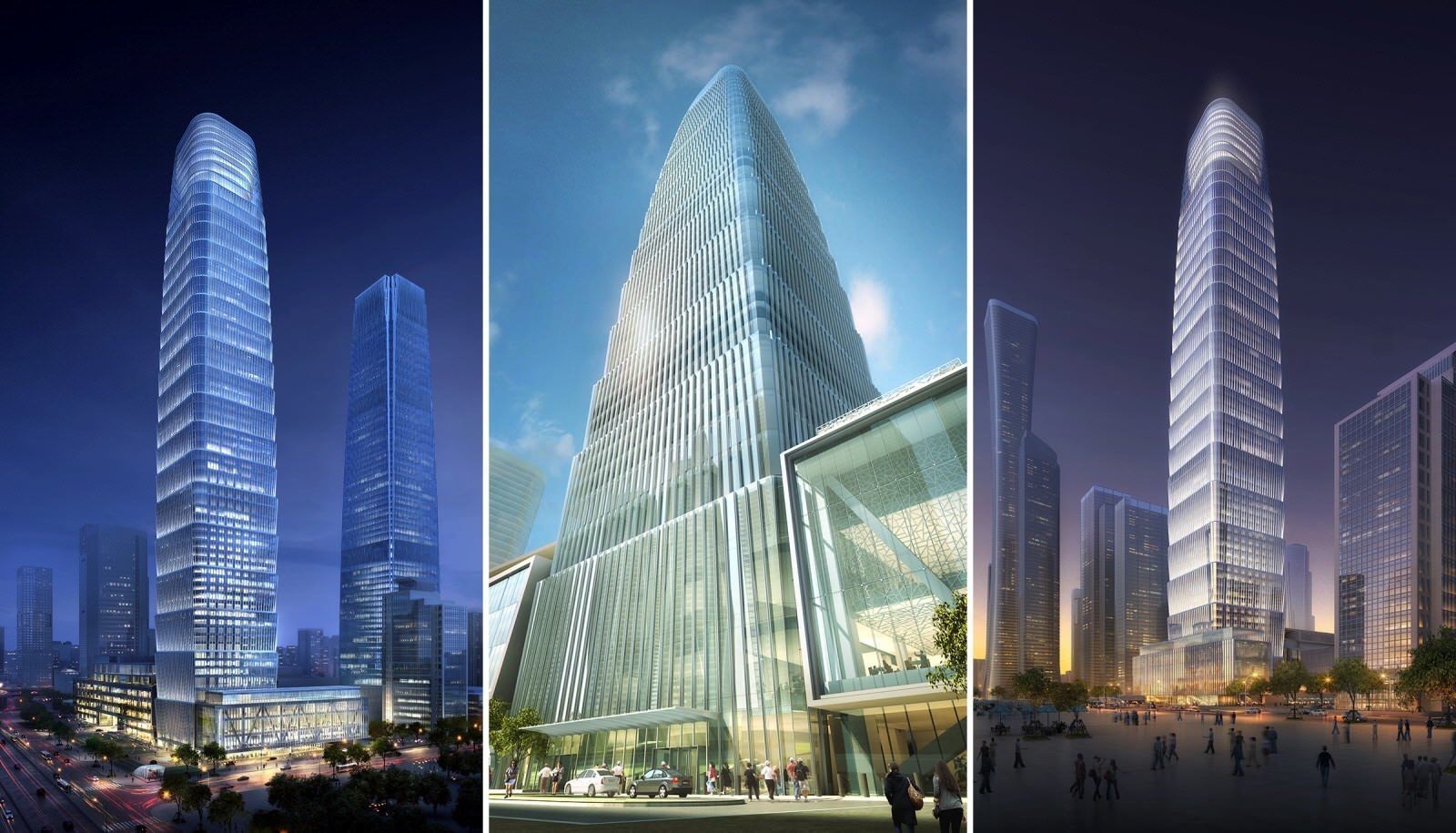 SU model of the Guomao Phase III office building building 3D model_6