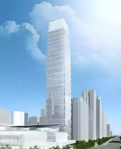 SU model of the Guomao Phase III office building building