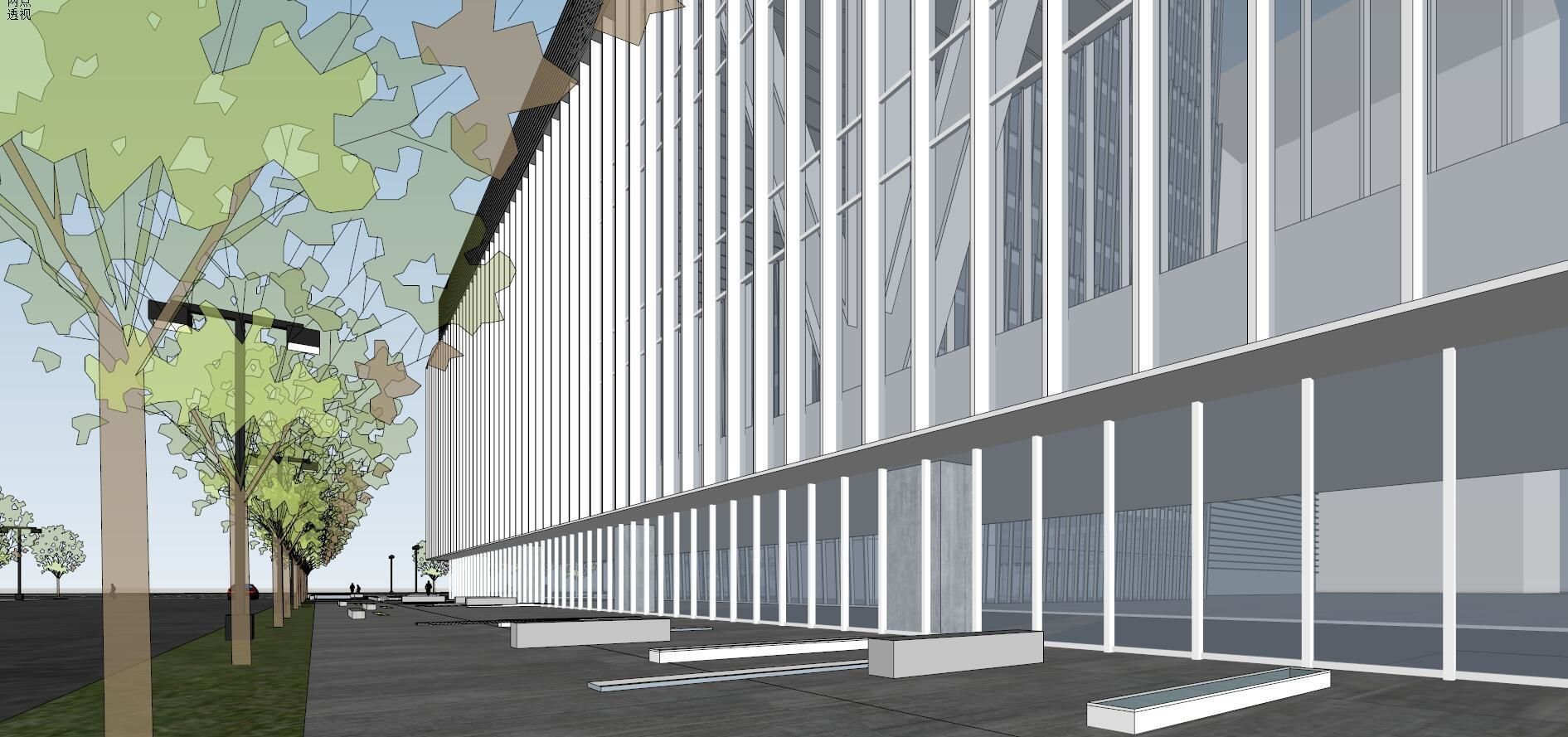 SU model of the Guomao Phase III office building building 3D model_1