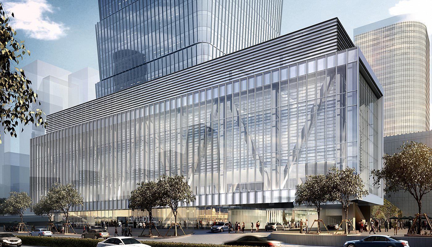 SU model of the Guomao Phase III office building building 3D model_7