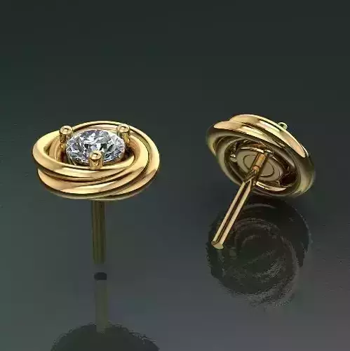 Earrings 3dm stl obj render N011687