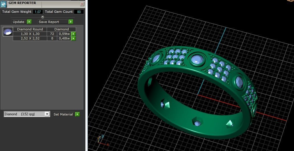 Ring 3dm stl obj render N011682 3D print model_9
