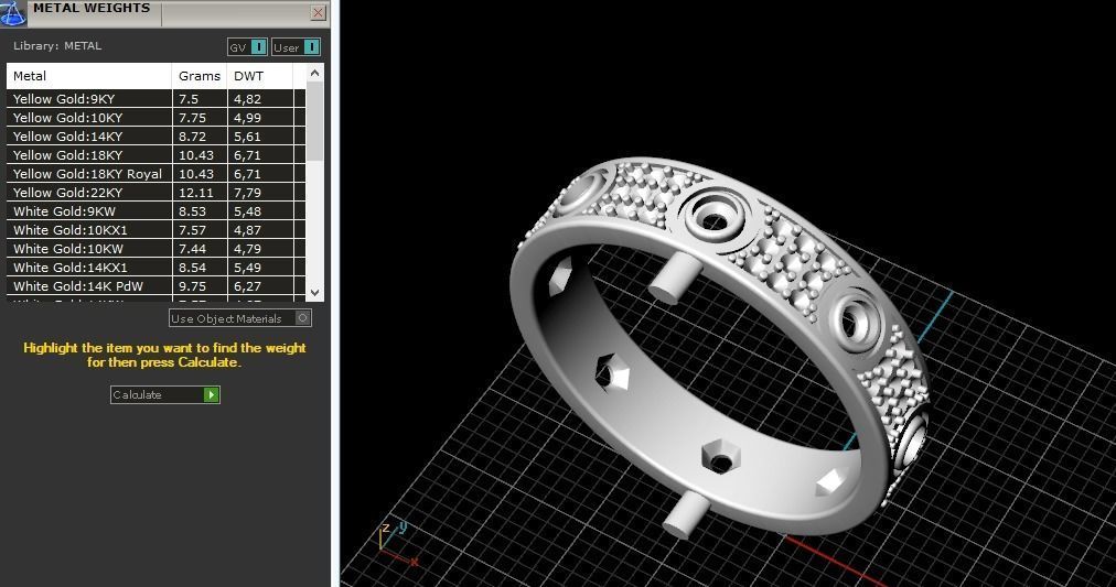 Ring 3dm stl obj render N011682 3D print model_8