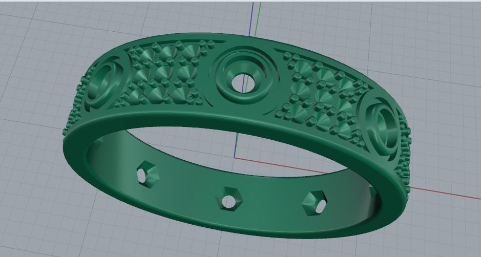 Ring 3dm stl obj render N011682 3D print model_2