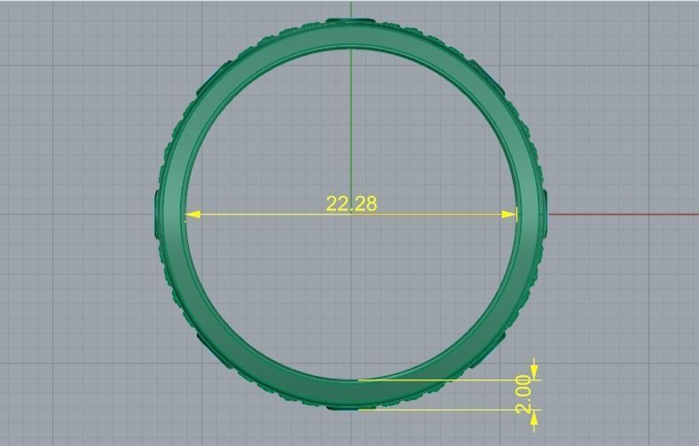 Ring 3dm stl obj render N011682 3D print model_6