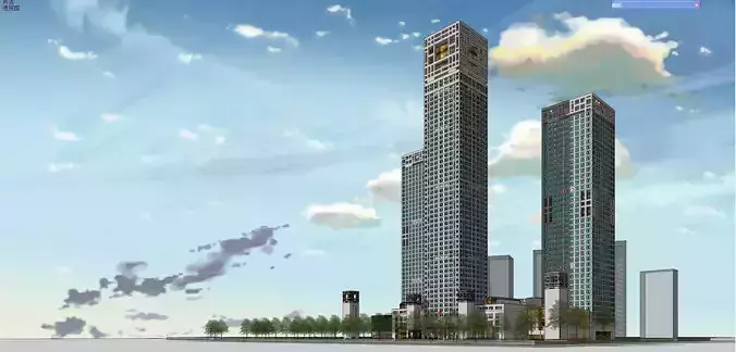 SU model of Yintai Center office and apartment building