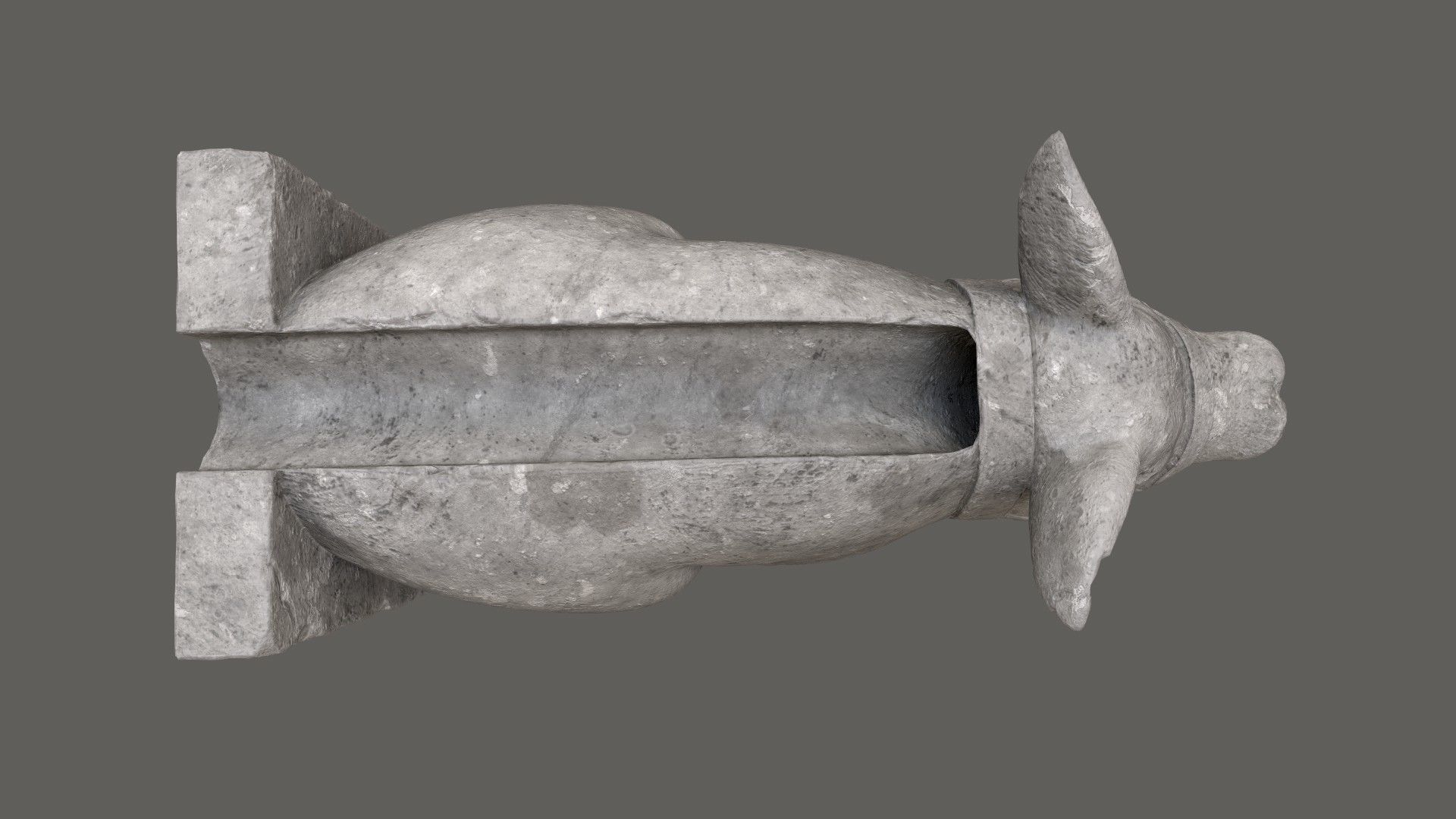 Gargoyle01 Low-poly 3D model_6