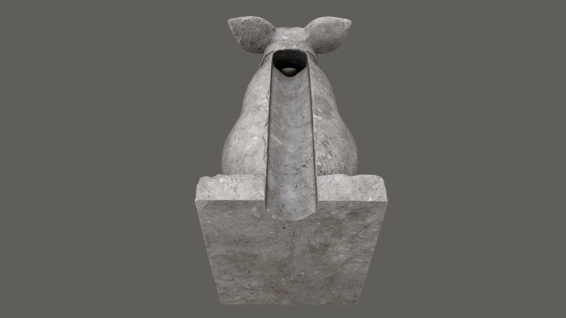 Gargoyle01 Low-poly 3D model_7