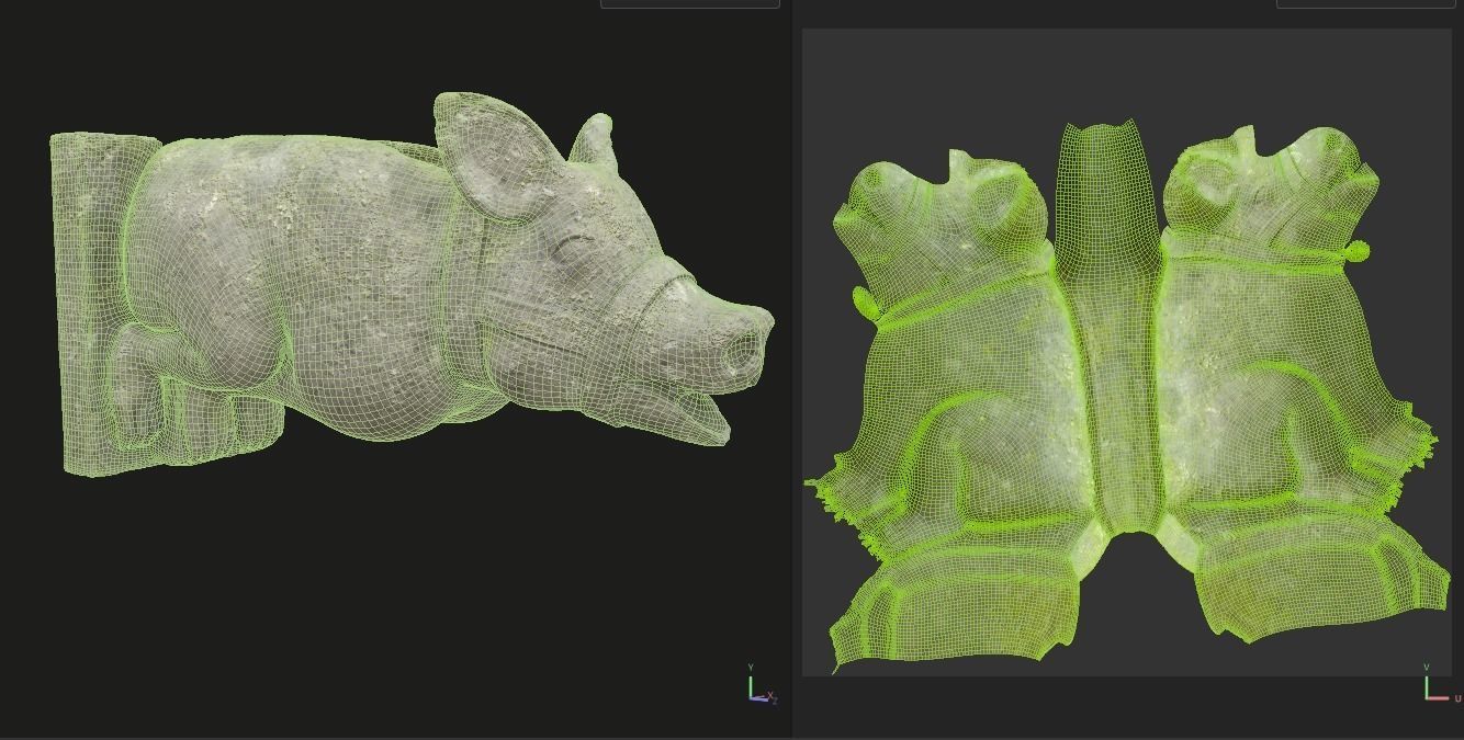 Gargoyle01 Low-poly 3D model_14