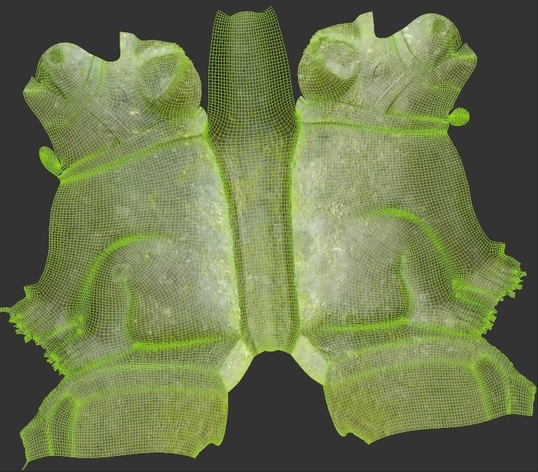 Gargoyle01 Low-poly 3D model_13