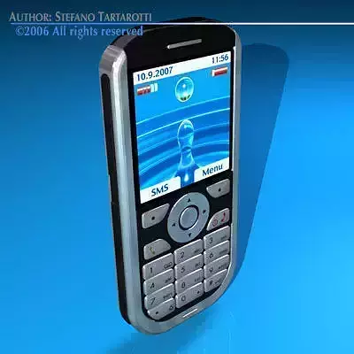 Cellular samsung mobile phone 3D model