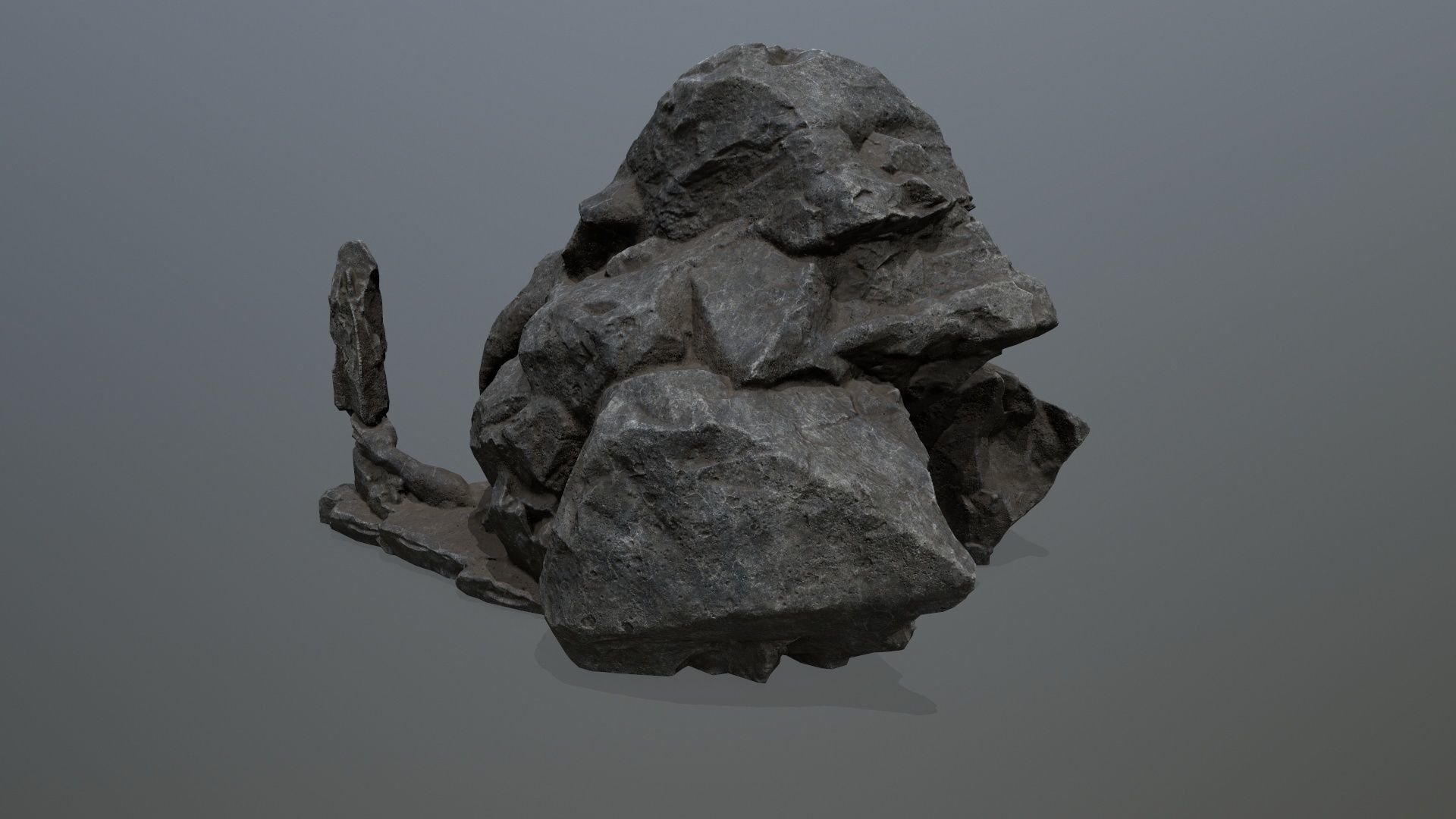 skull gate Low-poly 3D model_8