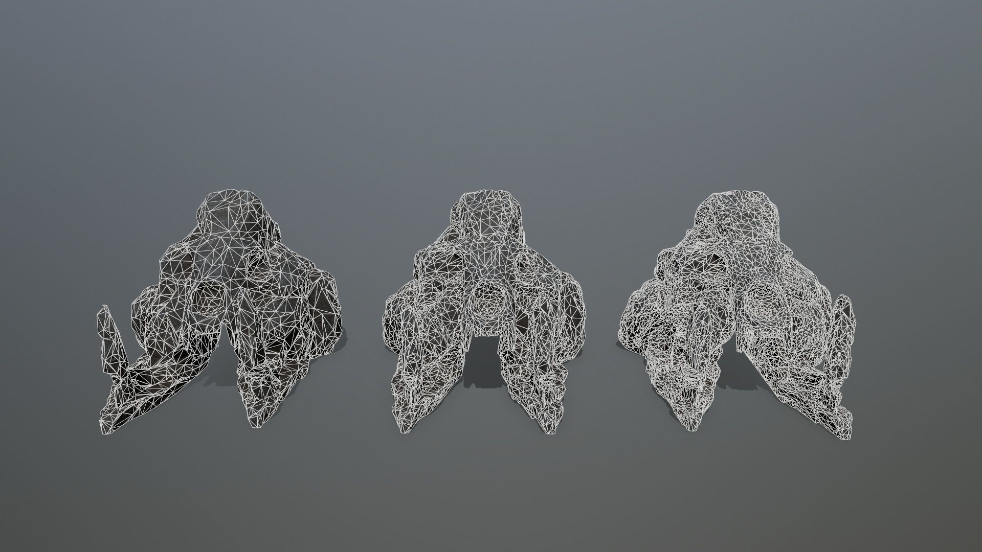 skull gate Low-poly 3D model_13