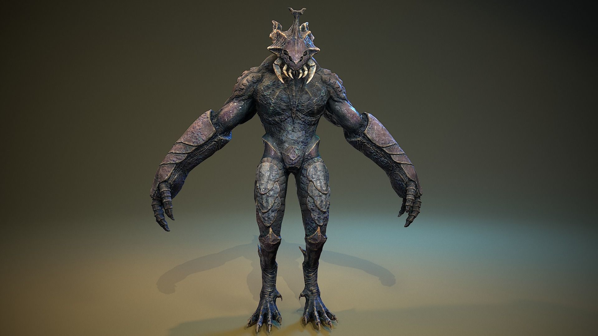 Armored Beetle 03 Low-poly 3D model_16