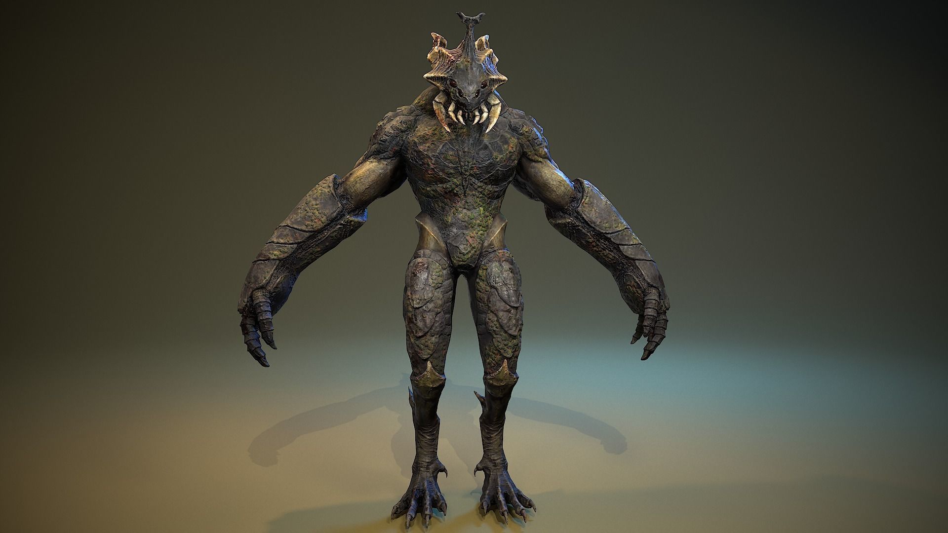 Armored Beetle 03 Low-poly 3D model_15