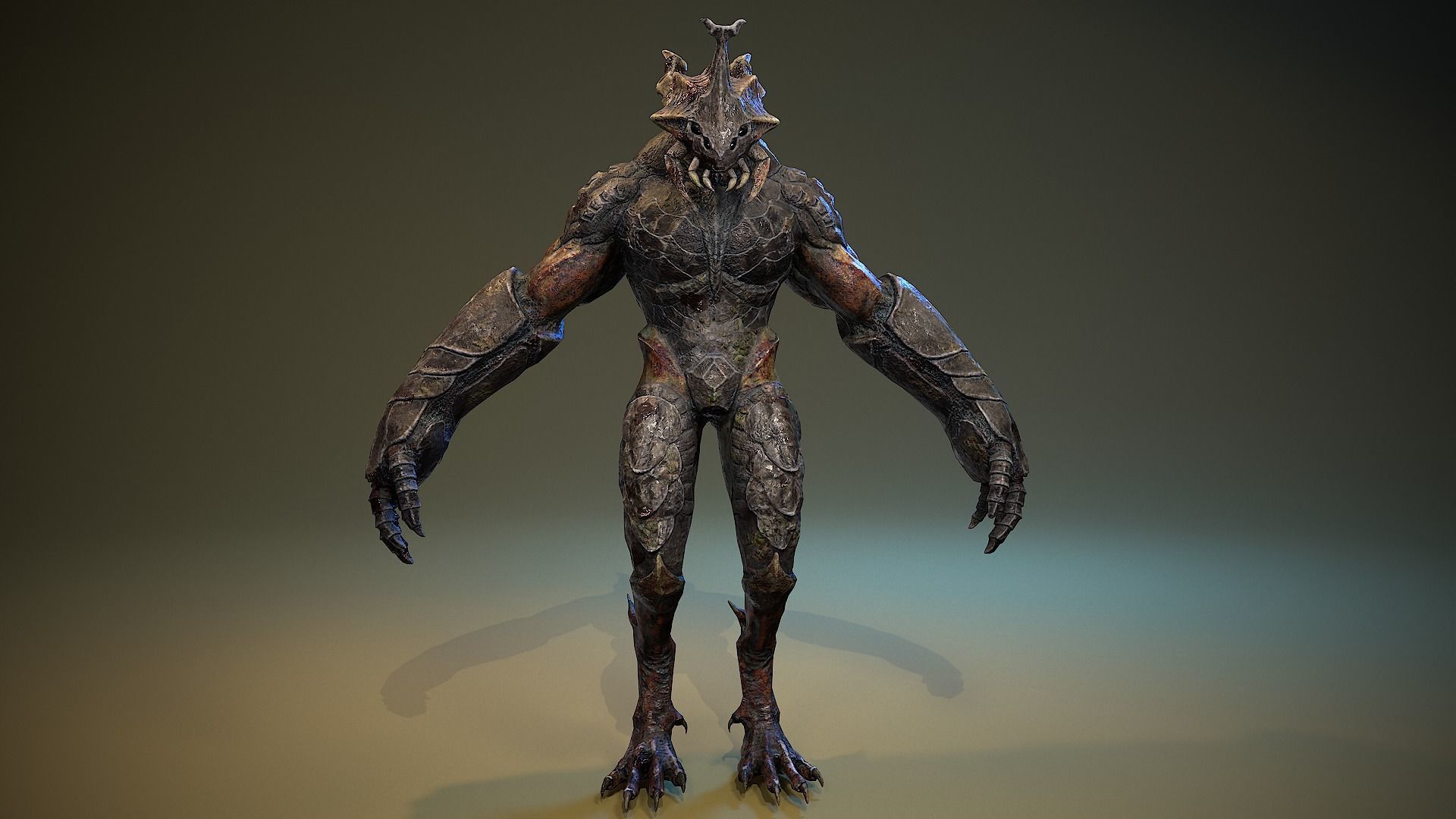 Armored Beetle 03 Low-poly 3D model_17