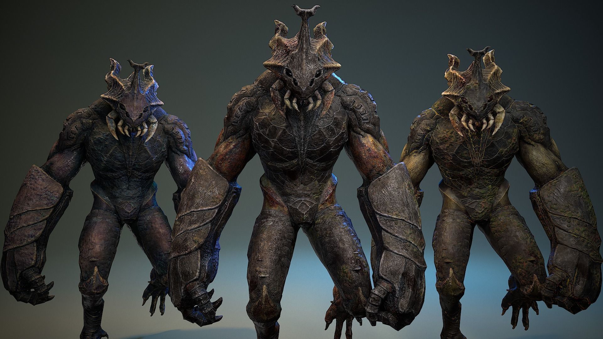 Armored Beetle 03 Low-poly 3D model_2