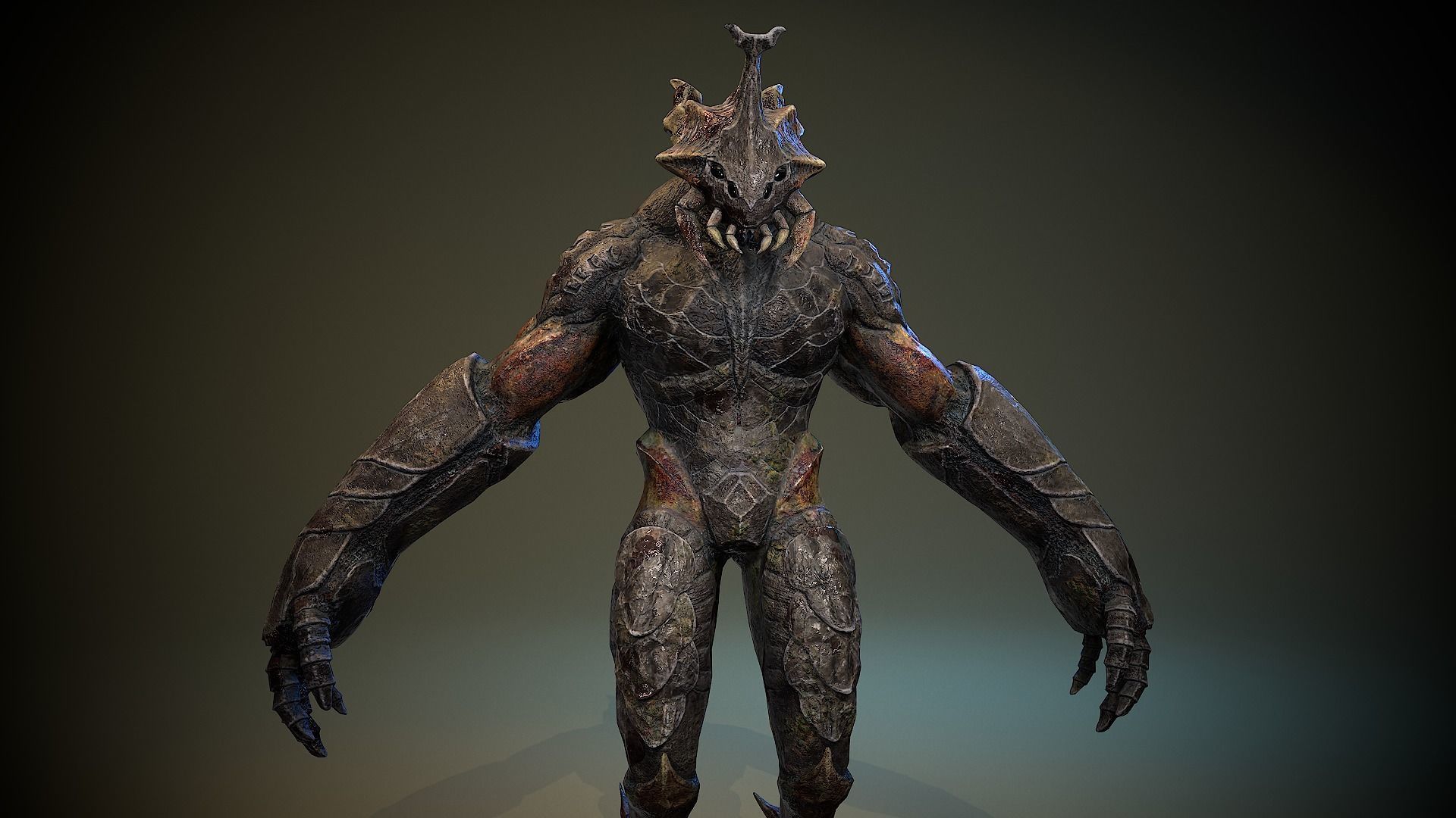 Armored Beetle 03 Low-poly 3D model_20