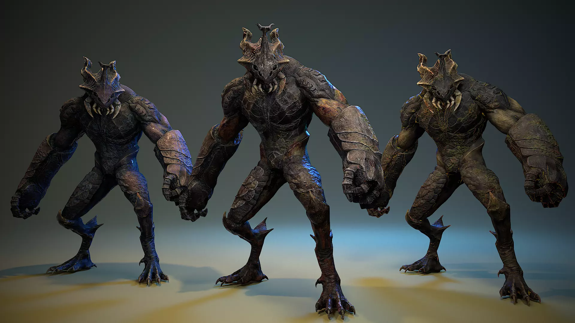 Armored Beetle 03 Low-poly 3D model_0