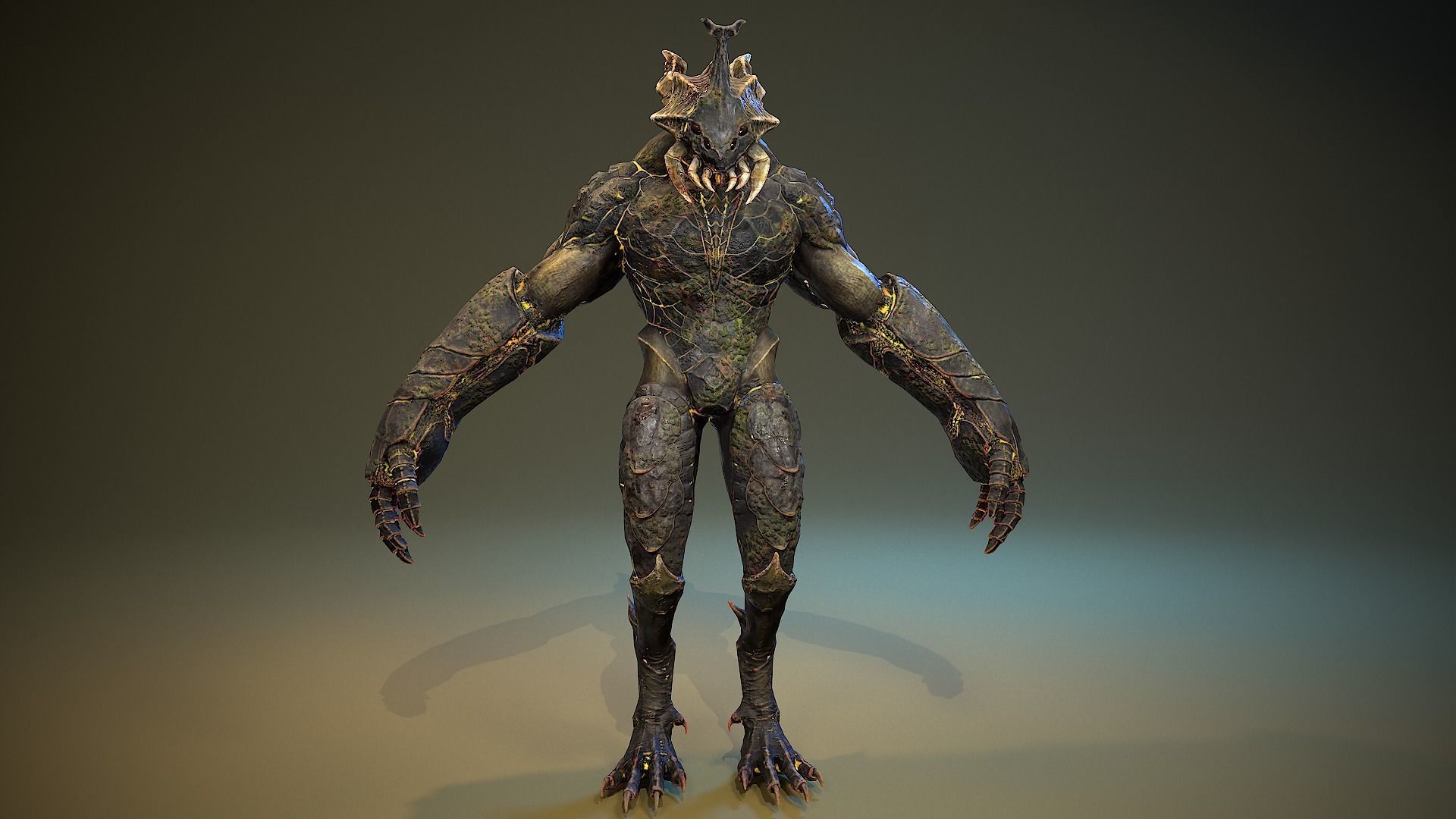 Armored Beetle 03 Low-poly 3D model_12