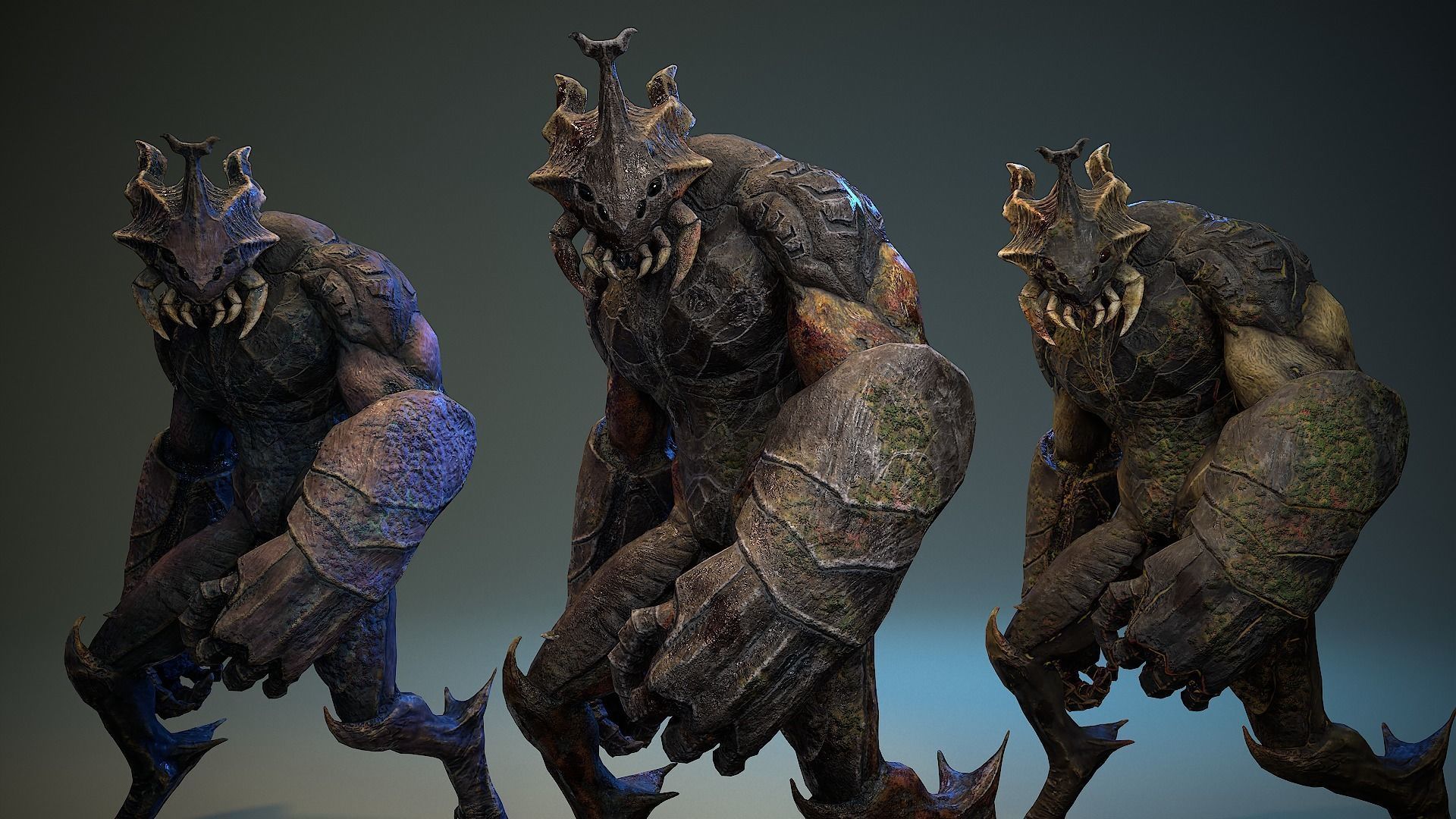 Armored Beetle 03 Low-poly 3D model_3